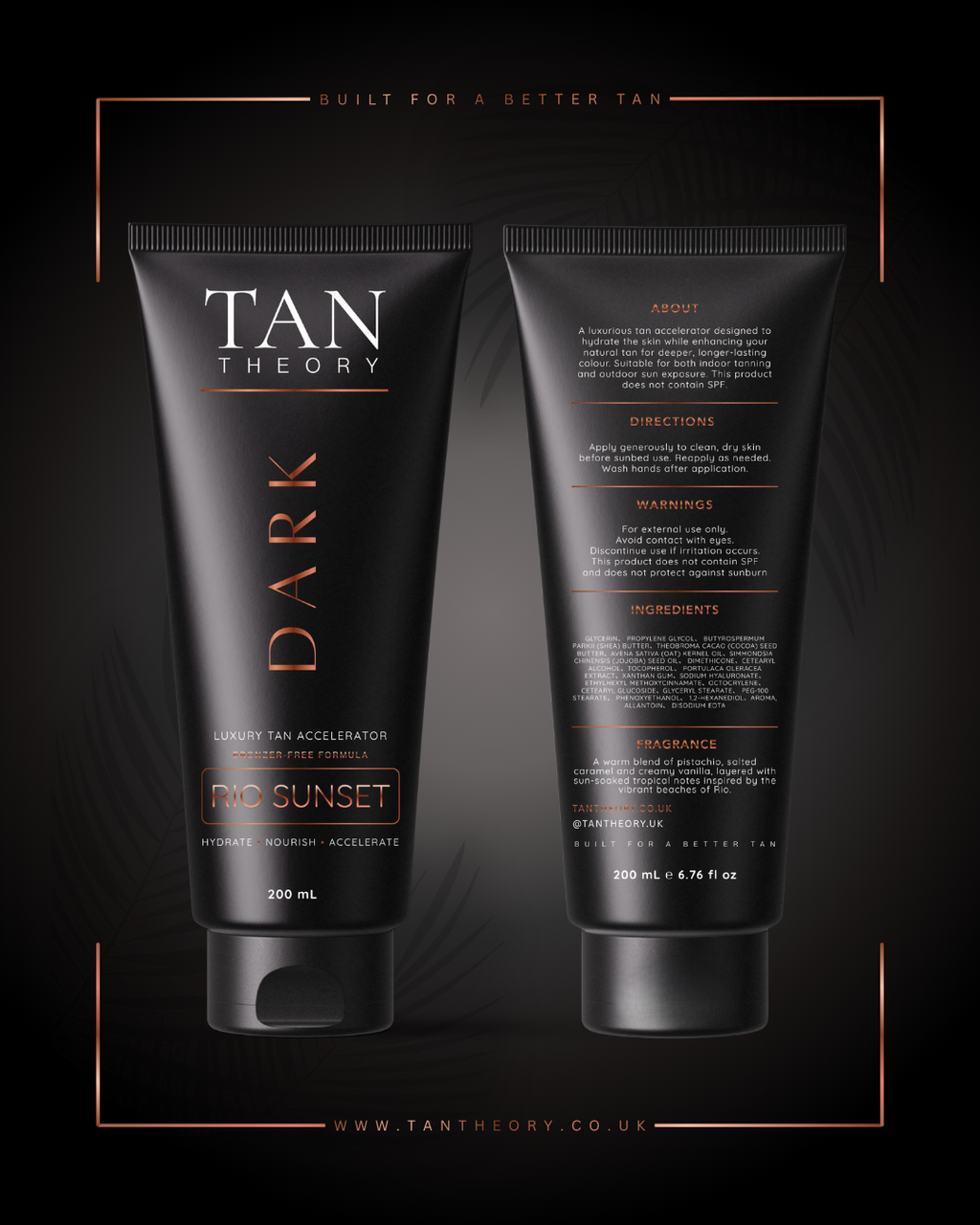 Dark Rio Sunset Tan Accelerator | Tan Theory UK